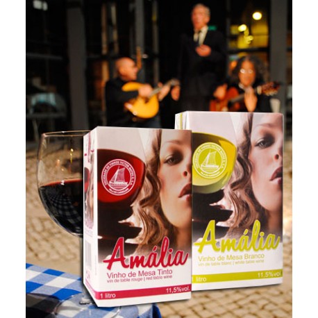 Amalia pack with Red or White Wine 1L
