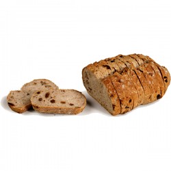 Sliced Brown Bread of Raisins and Nuts 350g