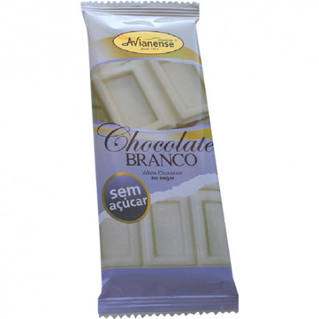 Sugarfree white chocolate bar