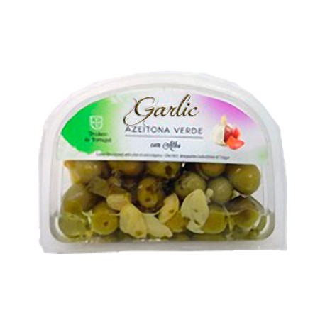 Garlic Green Olives 175gr