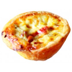 Mini Quiche with chicken, vegetables and pesto sauce 35g
